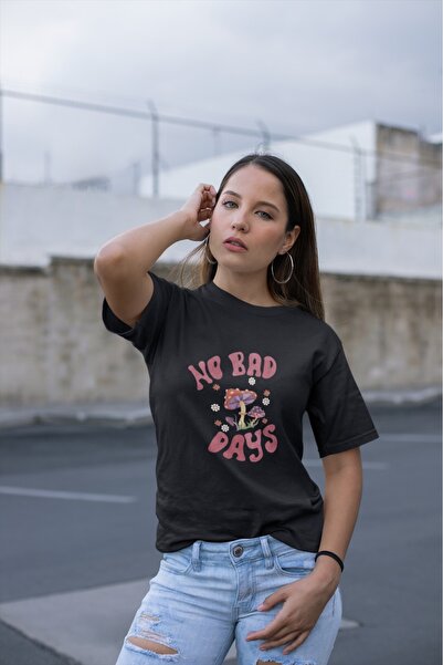 ArtYus Unisex Ανδρικό/Γυναικείο No Bad Days Πολύχρωμο με τύπωμα oversized 100...