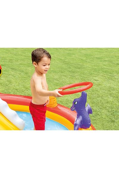 Intex مركز لعب هابي دينو، مسبح، 196×170×107 سم