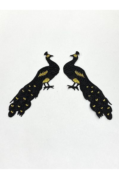 karantuhafiye Colorful Iron-On Embroidery Applique / Colorful Applique Set of 2 # 7