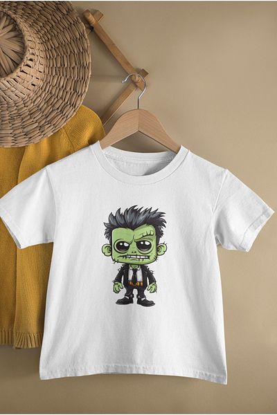 MAGORS Dewi̇l Character Printed Oversize Circle Neck Cotton Children's T-Shirt