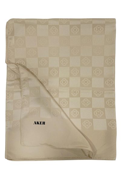 Aker Șal Monogram - Nou Model Șah - Bej Nisip 961