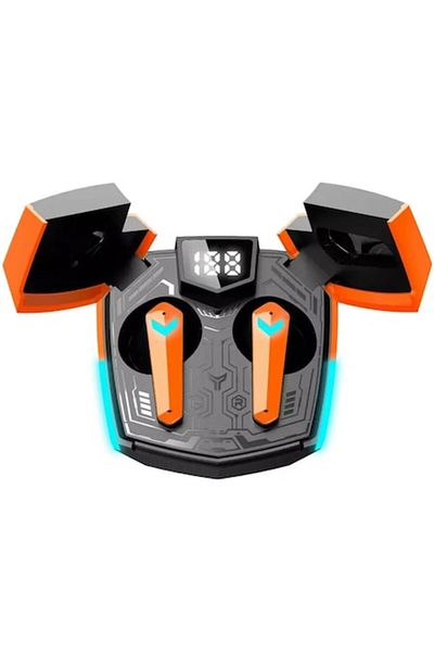 CANYON Căști de gaming True Wireless Doublebee GTWS-2, portocalii