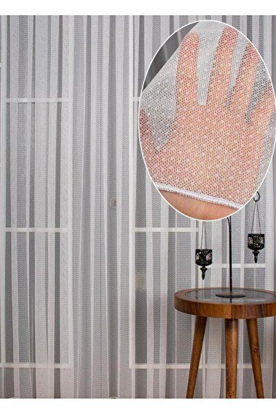 Emuz Tul cu buline din material subțire perdea 1/3 plisată frecvent, nu neces...