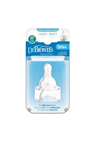 My Reality Fashion Narrow Mouth 2Nd Stage 2-Piece Silicone Bottle Nipple