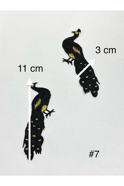 karantuhafiye Colorful Iron-On Embroidery Applique / Colorful Applique Set of 2 # 7