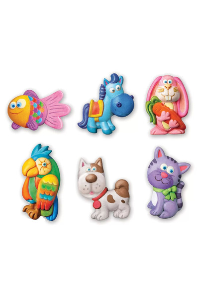 NW NessiWorld Nessiworld 4M مجموعة قوالب وطلاء الحيوانات اللطيفة