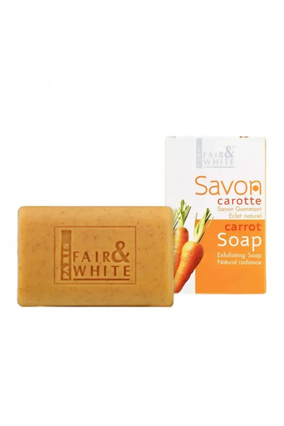 Fair & White Carrot Soap for Exfoliating and Cleansing Skin