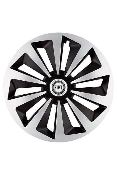 Autohelix MSA Set de 4 capace jante Fox Gri-Negru R17 pentru gama auto Fiat