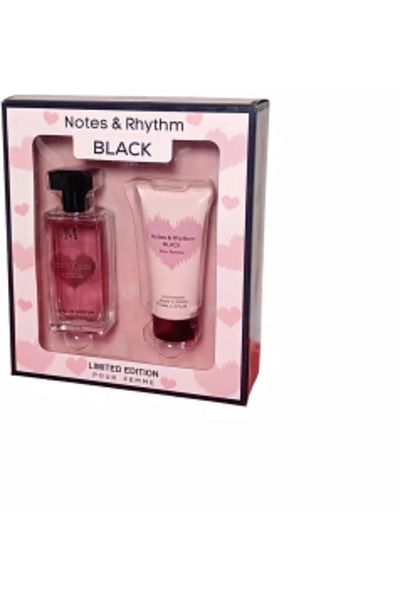 Magrot Set Cadou Dama – Parfum si Crema de Corp Notes & Rhythm Black