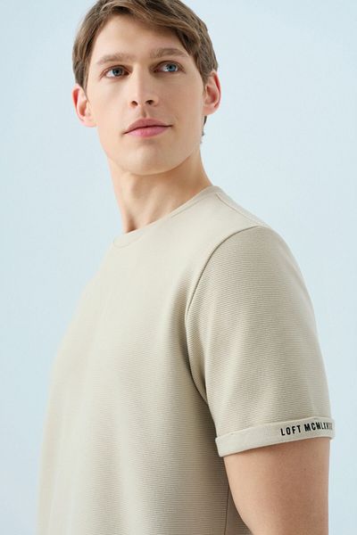 Loft Tricou pentru bărbați cu croiala normală LF2039564 STONE
