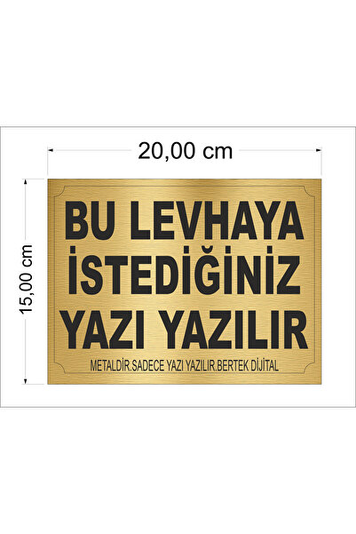 bertekdijital Bertek Dijital Gold Apartman - Site - Han Önü - Kişiye Özel Tabela