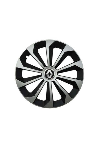 Autohelix MSA Set de 4 capace de jantă Fame gri-negru cu inel R15, pentru gam...