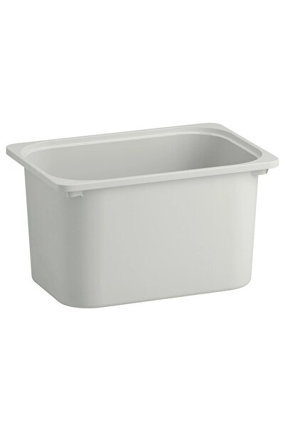IKEA QUİCK 2 Adet Gri Çocuk Odası Eşya Oyuncak Saklama Kutusu 42x30x23 Cm 2'li Set Saklama Plastik