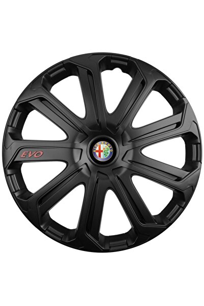 Autohelix MSA Set de 4 capace de jantă Evo negre R15, pentru Alfa Romeo