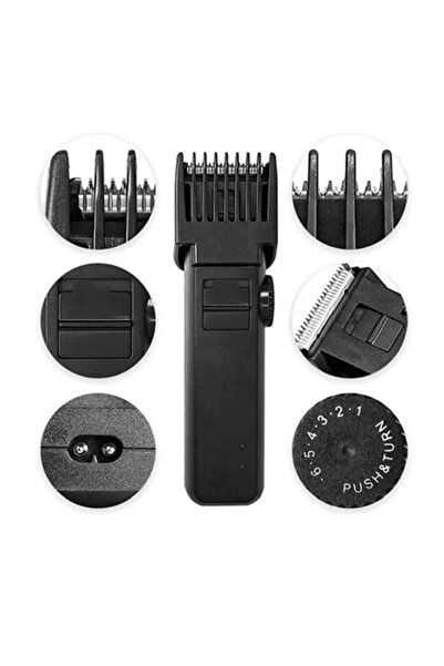 Wasat ELArab ماكينة حلاقة وتشذيب الشعر والذقن DIGNLIGN RF-203 بشفرات فولاذ