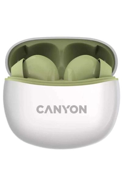 CANYON Căști intraauriculare True Wireless TWS-5, Bluetooth, verde