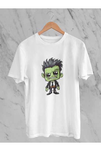 MAGORS Dewi̇l Character Printed Oversize Circle Neck Cotton Children's T-Shirt