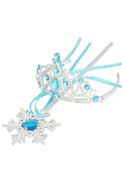 NW NessiWorld نيشي وورلد إلسا طفل تاج وثلج مزخرف بعصا إلسا مع شريط