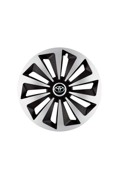 Autohelix MSA Set de 4 capace de jantă Fox Gri-Negru R16 pentru gama de mașin...