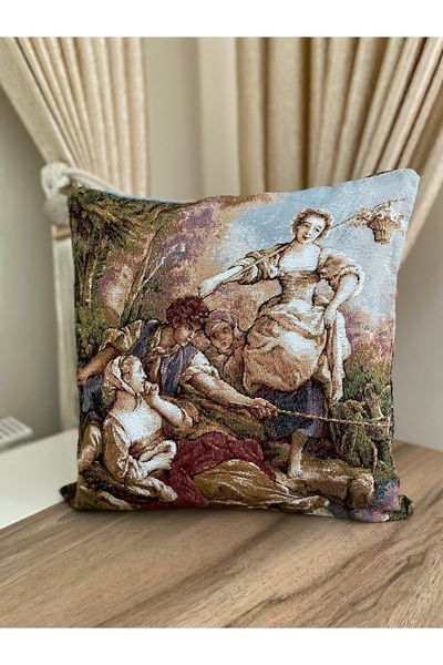 MYHOMEGOBLEN Jacquard Tapestry Woven Decorative Throw Pillow Case