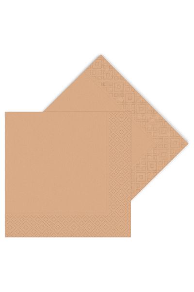 ALPJOY Napkin 33X33 16Pcs Retro Cinnamon