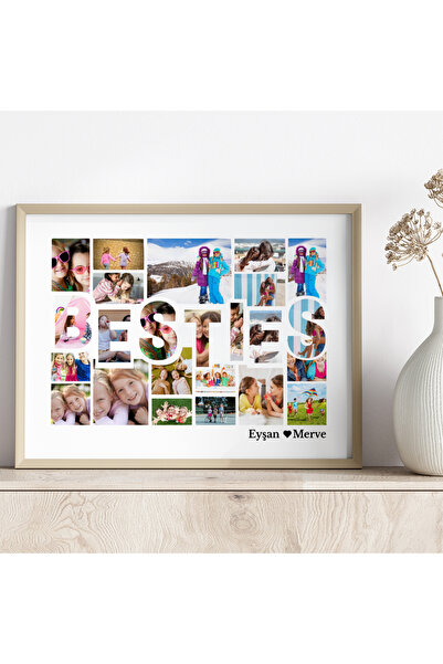 CKA Tasarım Besties Arkadaşlık Tablosu, Best Friends Arkadaş Hediyesi, Dostlu...