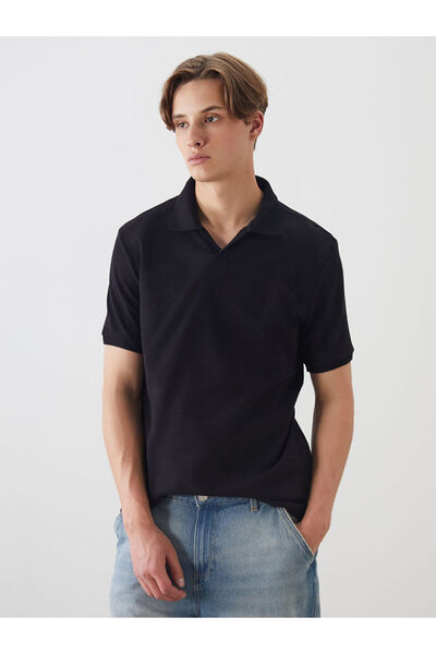 LC Waikiki Nevavm with a Difference Polo Collar Short Sleeve Men's T-Shirt