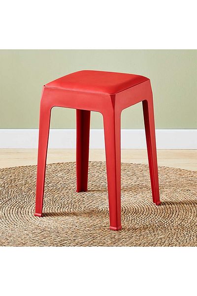 Danube Home Nowata Stool - Red