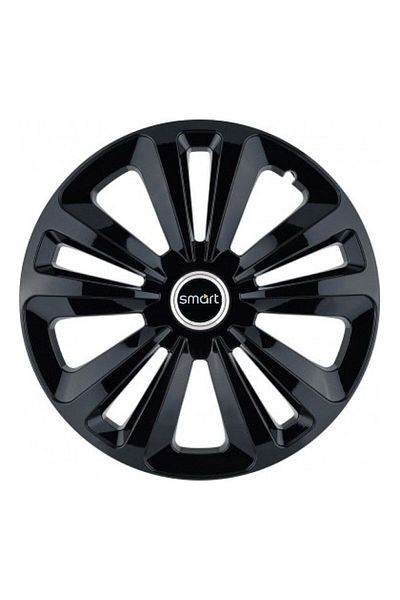 Autohelix MSA Set de 4 capace de roți Terra Black R15, pentru Smart