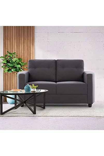 Danube Home Nottingham 2 Seater Fabric Sofa - Dark Slate Grey L135.5xW85xH88cm