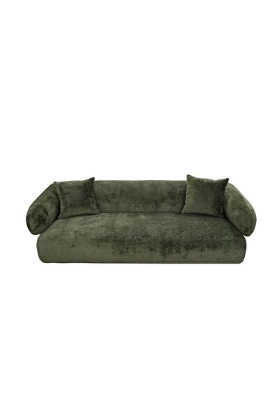 Danube Home Trinity Fabric 3 Seater Sofa - Green L242xW98xH76cm