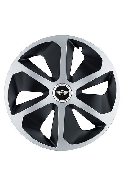 Autohelix MSA Set de 4 capace de jantă Roco Gri-Negru R17 pentru gama de mașini Mini