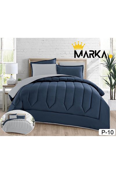 Marka Plain single bedspread, 4-piece set, double-sided system, size 170 x 230 cm
