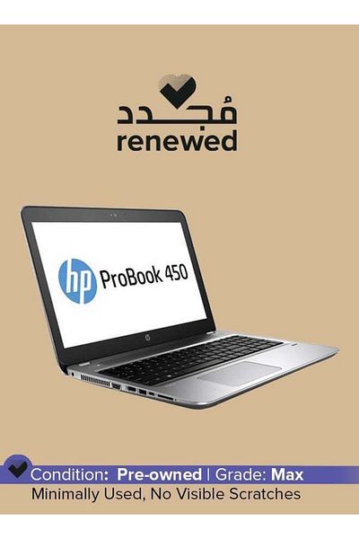HP Pre-Owned Probook 450 G4 15.6-inch Intel Core i5 7th Gen 8 GB 256 GB Intel HD Graphics Silver