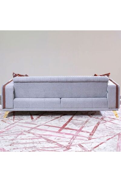 Danube Home Roma 3 Seater Fabric Sofa L225xW90xH83cm