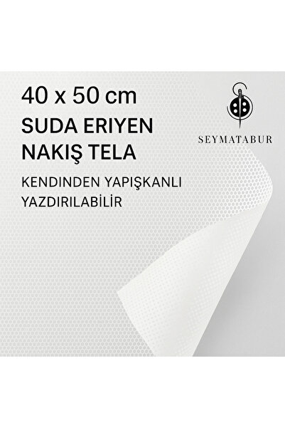 BALIM ÖRGÜ EVİ Suda Eriyen Tela (yapışkanlı) 40 x 50 cm