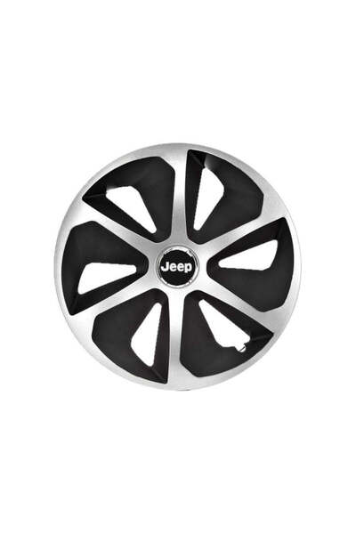 Autohelix MSA Set de 4 capace de jantă Roco Gri-Negru R16 pentru gama Jeep