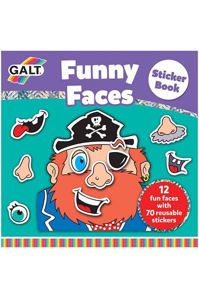Galt Funny Faces sticker book
