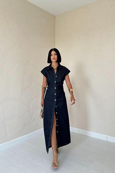 Kaplan Rochie albastră căptușită fără mâneci