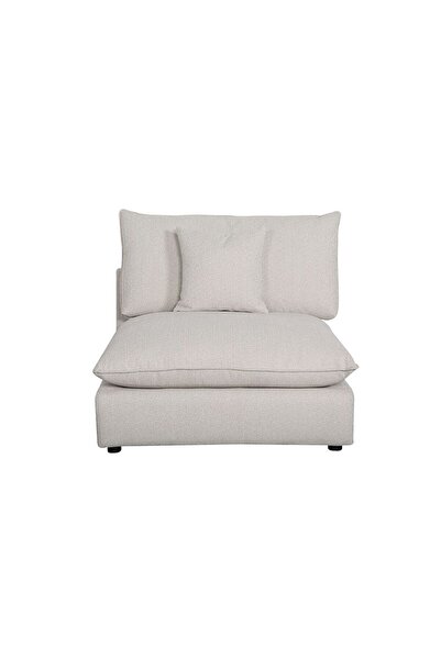 Danube Home Napoleon Armless 1 Seater Fabric Modular Sofa – Beige L103xW108xH91cm