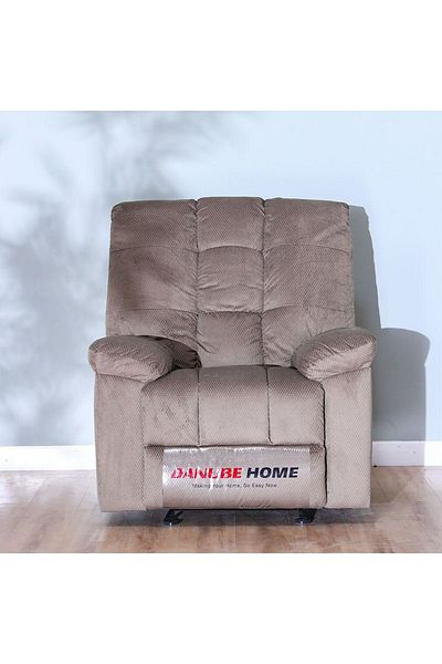 Danube Home أريكة سيمون V2 المصنوعة من القماش المتكئ بمقعد واحد، الطول 96 × العرض 90 × الارتفاع 106 سم