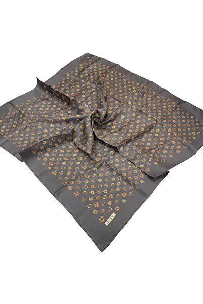 Armine Eșarfă de mătase Nostalgia - 7926-03 Twill gri închis