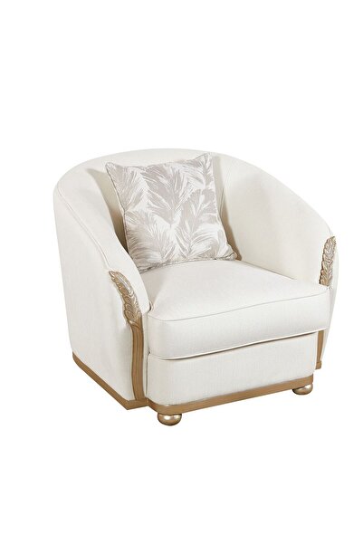 Danube Home Granado 1 Seater Fabric Sofa - Beige/Brown L103xW98xH84cm