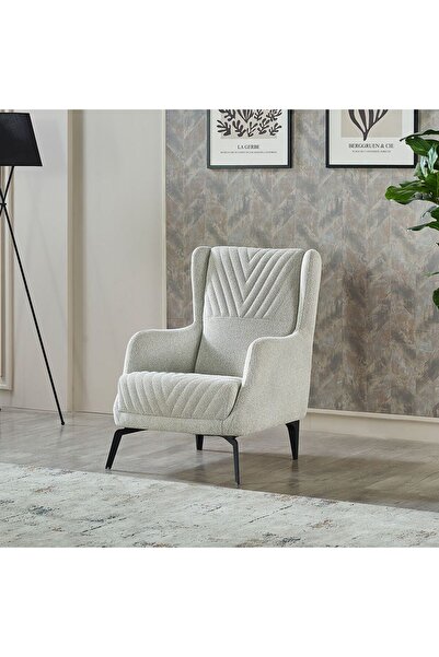 Danube Home Elegance 1 Seater Fabric Sofa - Grey L72xW82xH100cm