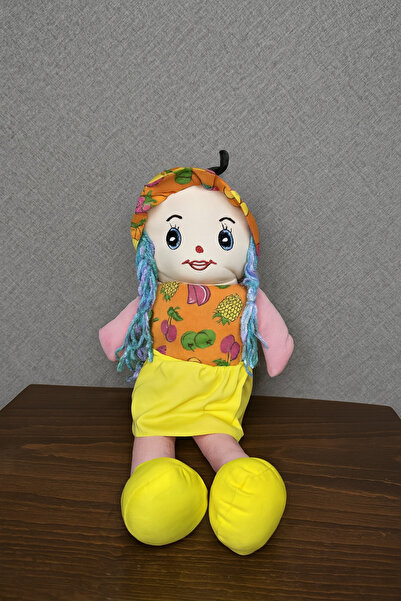 Orjin3D Safinaz Bebek, Bez Bebek , Peluş Oyuncak Bebek 50 cm