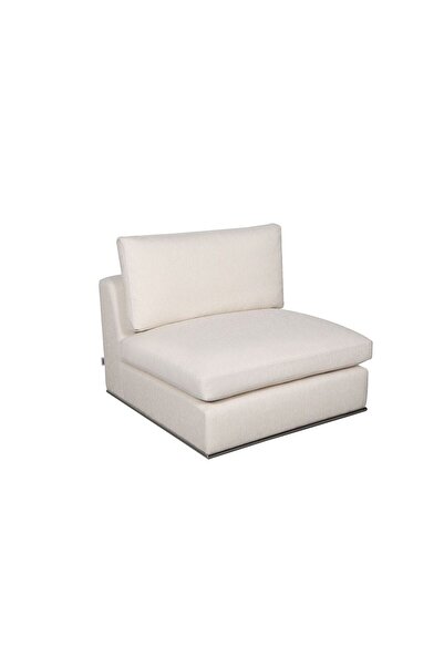 Danube Home Paddington 1 Seater Armless Fabric Modular Sofa – Ivory L96xW103xH66cm