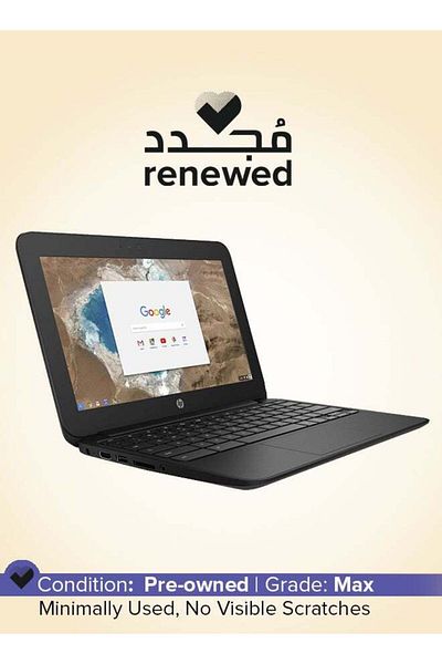 HP جهاز Chromebook G5 مستعمل، 11.6 بوصة، معالج Intel Celeron، سعة 4 جيجابايت، 16 جيجابايت، رسومات Intel HD، رمادي