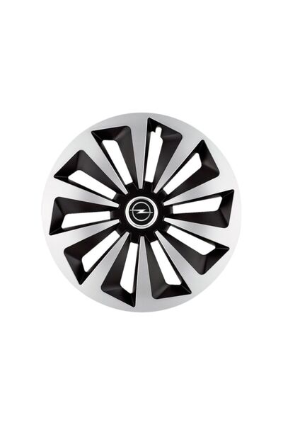 Autohelix MSA Set de 4 capace de jantă Fox Gri-Negru R14 pentru gama de mașin...