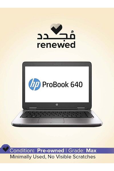 HP Pre-Owned Probook 640 G1 2015 14-inch Intel Core i5 4th Gen 8 GB 256 GB Intel HD Graphics Black