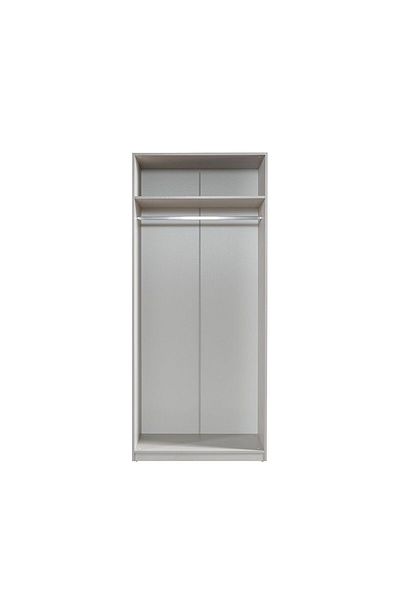 Danube Home Infinity 2 Door Wardrobe with Hanger - Light Taupe L100xW59xH230cm